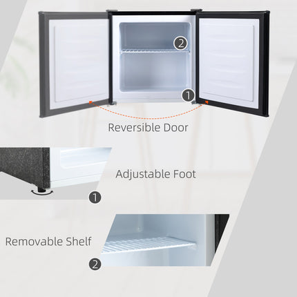 Mini Freezer Countertop, 1.1 Cu.Ft Compact Upright Freezer with
