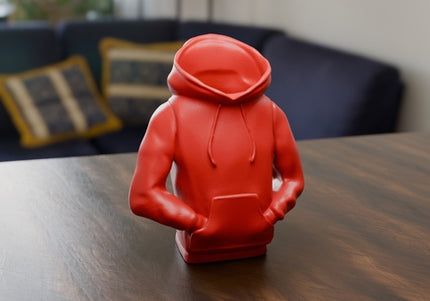 3D-Printed Hip-Hop Hoodie Pencil Holder with Hands in Pockets – Urban
