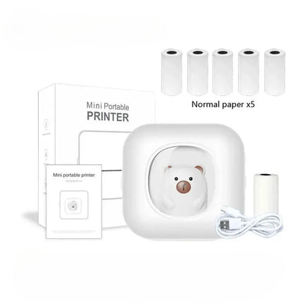 Portable Mini Label Printer Photo Thermal Adhesive Labels Printers