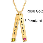Rose Gold / 5 Pendant