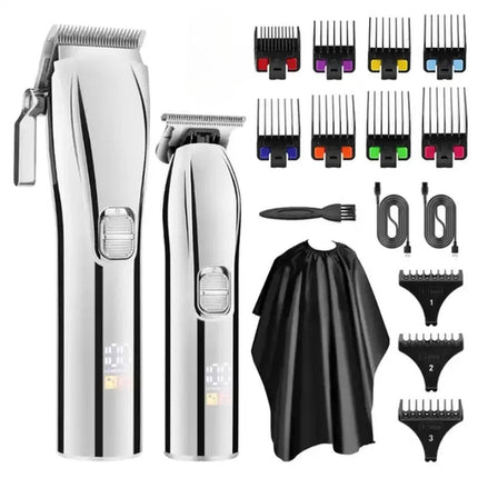 Cordless Rechargeable Low Noise Professional Hair Clippers and Detail