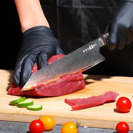 Kegani Japanese Kiritsuke Chef Knife, 8.5 Inch Japanese 67 Layers
