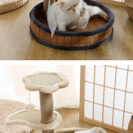 Cat Scratching Post with Cat Bed and Toy