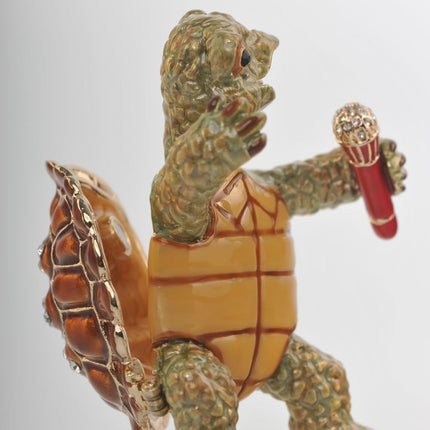 Turtle Singing with a Microphone