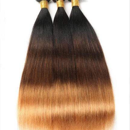 10A Grade #1B/4/30  Straight #1B/4/27 BUNDLES with 4x4 CLOSURES & 13x4