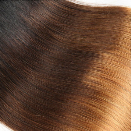 10A Grade #1B/4/30  Straight #1B/4/27 BUNDLES with 4x4 CLOSURES & 13x4