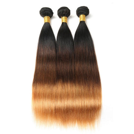 10A Grade #1B/4/30  Straight #1B/4/27 BUNDLES with 4x4 CLOSURES & 13x4