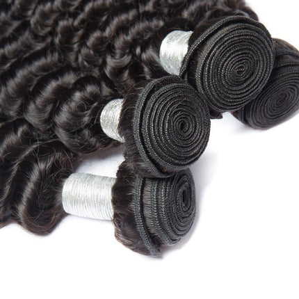 10A Grade 1/3/4 Deep Wave Brazilian Human Hair Bundles