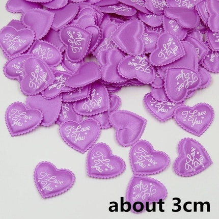 100 Pcs 2cm 3cm Sponge Heart Shaped Confetti Baby
