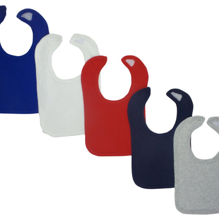 Grey Baby Bibs (Pack of 5)
