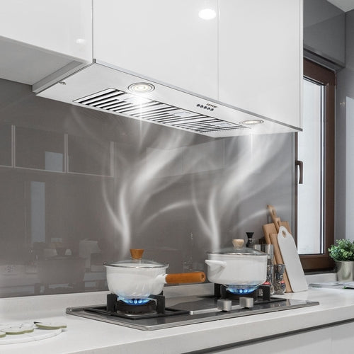Insert Range Hood, 800CFM 3-Speed, 36 Inch Stainless Steel Built-in