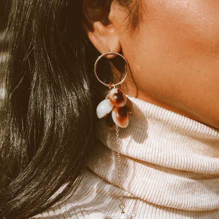 Look and Dangle Tortoiseshell Earrings