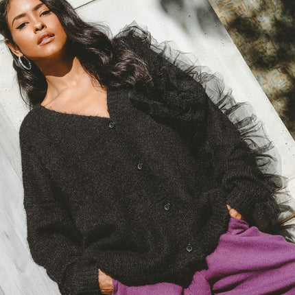 Collette Wool Blend Cardigan