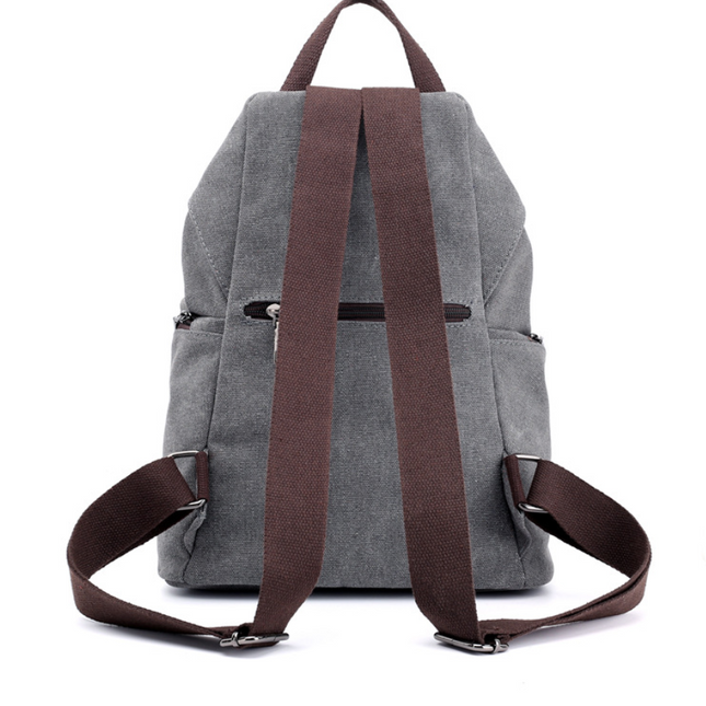 Canvas Fashion Retro Casual College Style Backpack