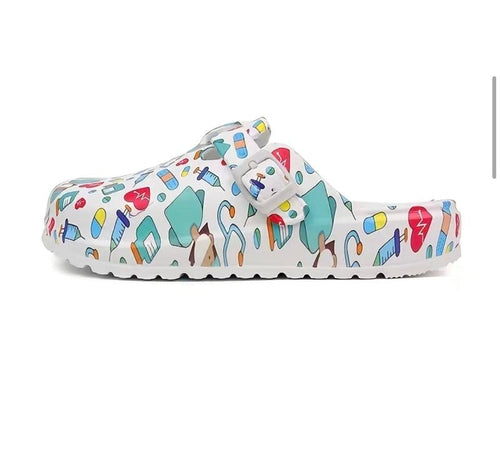 Nurses Shoes Platform EVA Clogs Mules - Lightweight Women Girls Slides