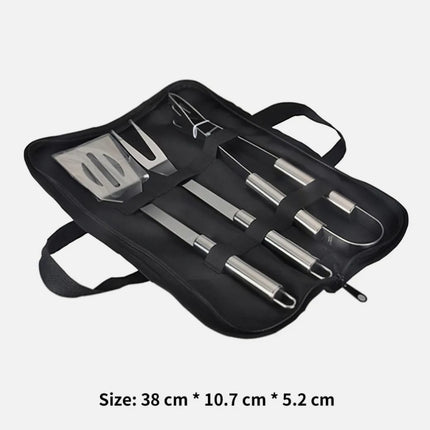 3 PCS Stainless Steel BBQ Grill Utensils Set