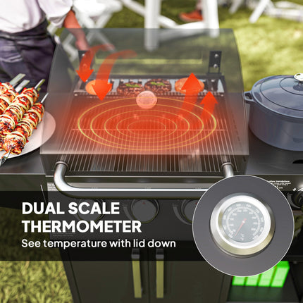 Ultimate Backyard Sizzler: 310 Sq. In. Gas Grill with Side Burner