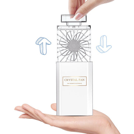 Portable Perfume Fan – USB Rechargeable Fragrance Diffuser