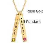 Rose Gold / 3 Pendant