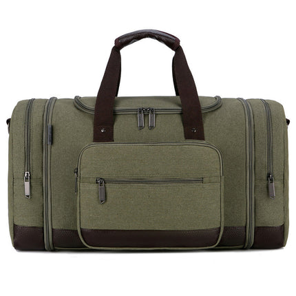 Men's Large Capacity Canvas Luggage Sports Gym Bag