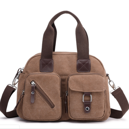 High Quality Canvas Simple Canvas Messenger Bag For Ladies