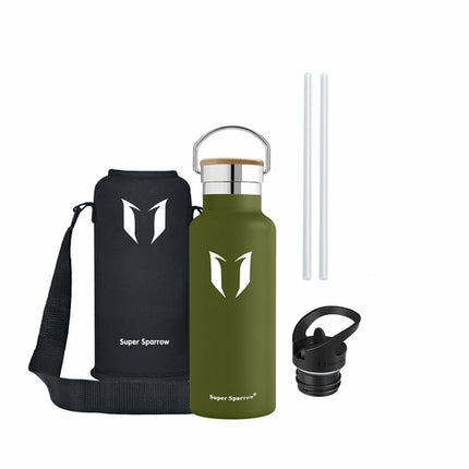Insulated Stainless Steel Water Bottle, 17OZ / 500ML