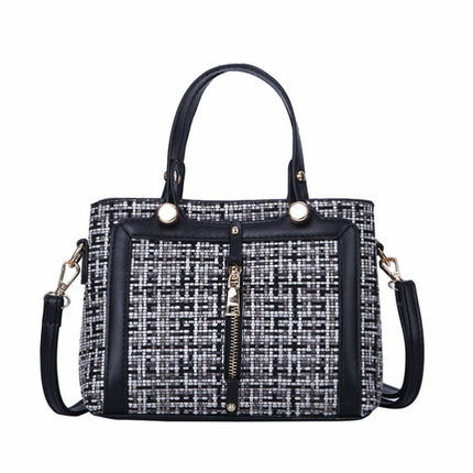 Korean Style Plaid three-dimensional Handbag For Ladies