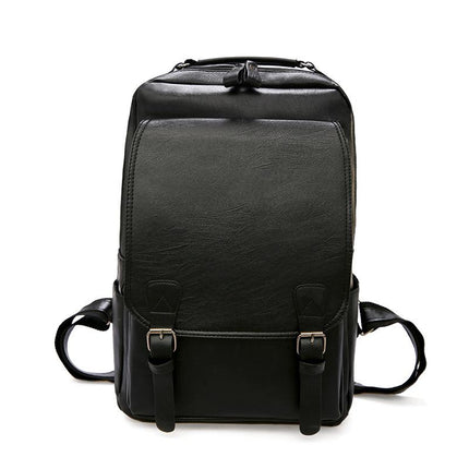 Elegant Casual PU Leather Backpack For Men