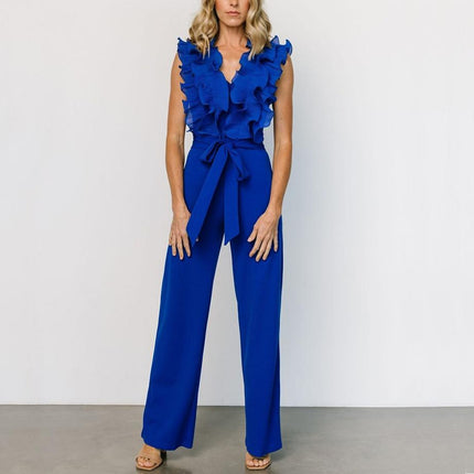 Lace up Jumpsuit Casual
