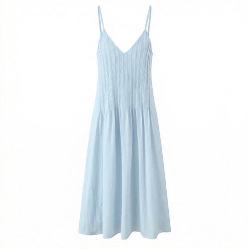 Women Clothing Simple Wear Strap Length Dress .Ships from overseas.