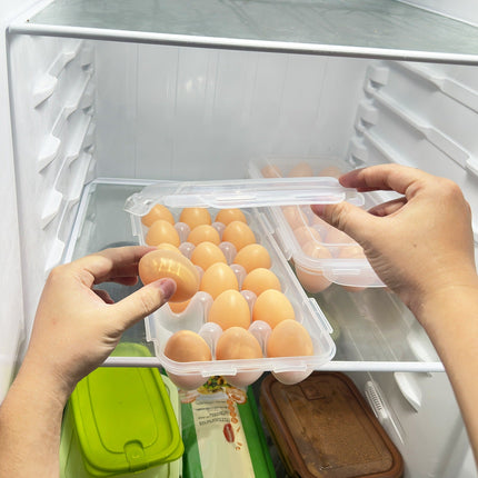 2Pcs Plastic Egg Holder Stackable Egg Storage Box Egg Rack For