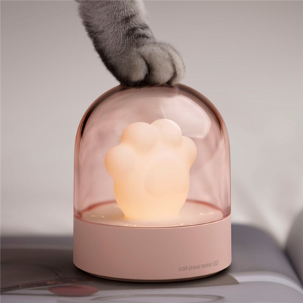 Exquisite Night Light Cat Paw Light USB Charging Music Box