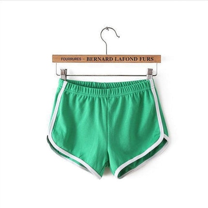 Women's sports shorts, home casual solid-color fashionable yoga beach