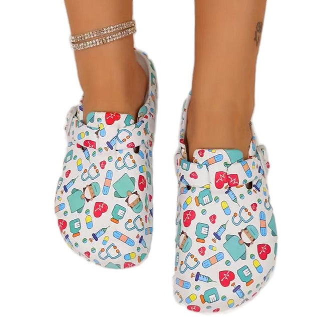 Nurses Slippers Platform EVA Clogs Mules - Lightweight Women's Sllides