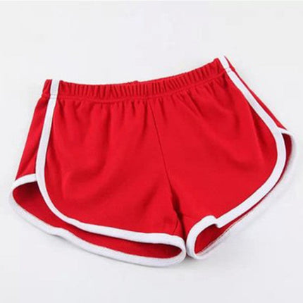 Women's sports shorts, home casual solid-color fashionable yoga beach