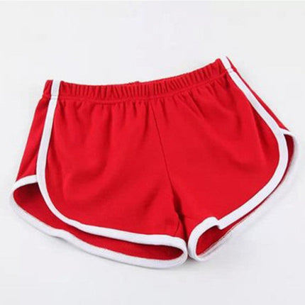 Women's sports shorts, home casual solid-color fashionable yoga beach