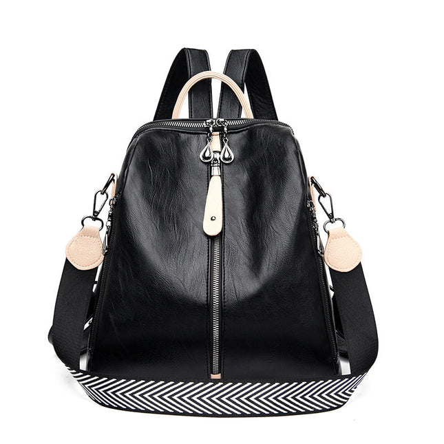 Multifunctional Female Fashion Leather Korean Style Backpack