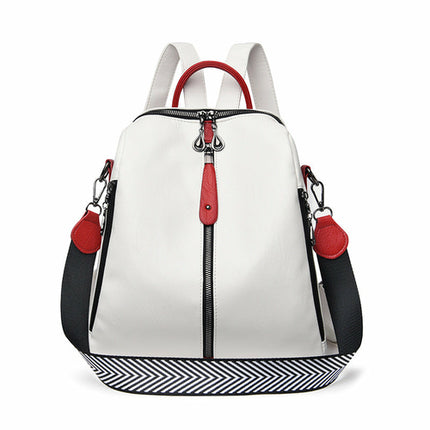 Multifunctional Female Fashion Leather Korean Style Backpack