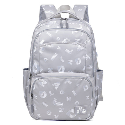 Simple Printed Junior High School Student Schoolbag