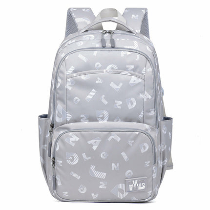 Simple Printed Junior High School Student Schoolbag