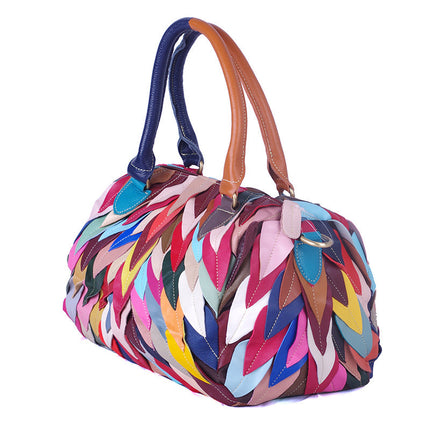 Geometric Pattern Contrast Color Handbag For Women