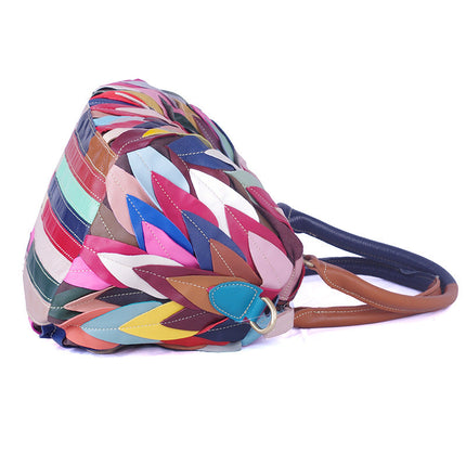Geometric Pattern Contrast Color Handbag For Women