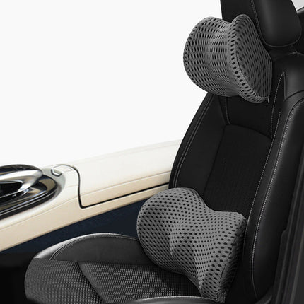 Memory Foam Car Headrest Lumbar Support Set