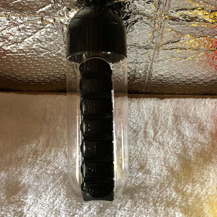 Plastic Drink Bottle With Medicine Pills Box