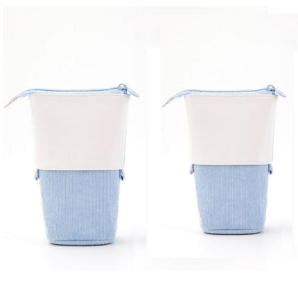 Multifunctional Creative Corduroy Retractable Pencil Case
