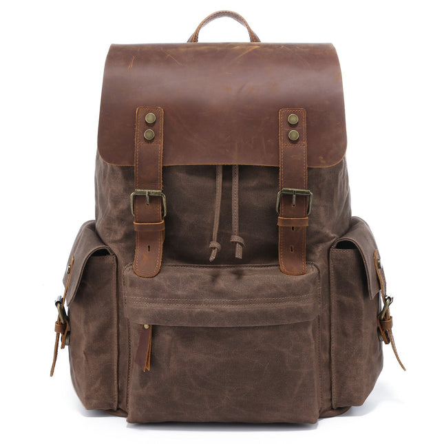High Quality Fashion Canvas Backpack For Young Men