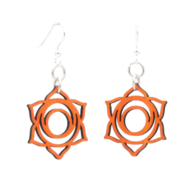 Svadhishthana Chakra Wood Earrings #1635