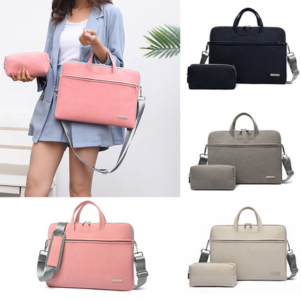 PU Leather Women Laptop Bag Notebook Carrying Case Briefcase For