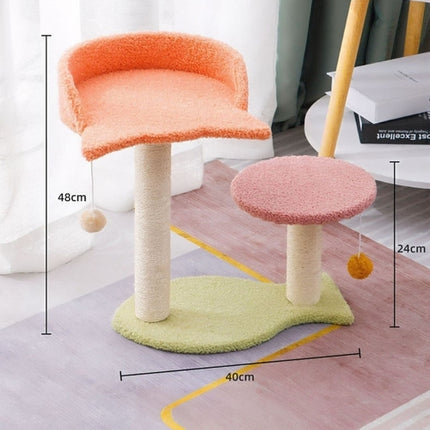 Cat Scratching Post with Cat Bed and Toy