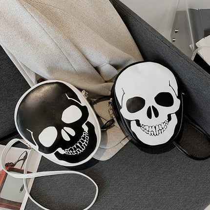 Halloween Skull Shoulder Bag Personality Funny Messenger Bag Kids